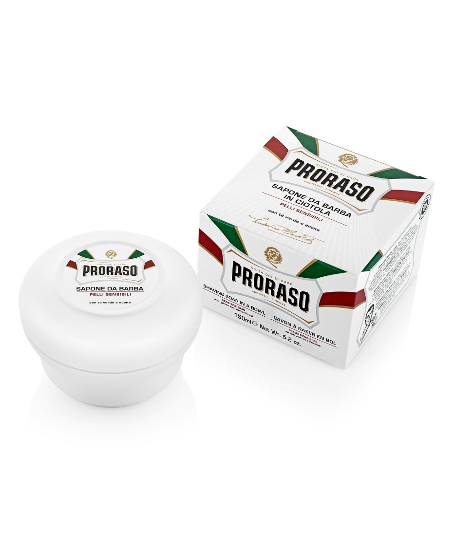 Proraso Sensitive Shaving Soap Green Tea & Oatmeal-150Ml 400621 Italy