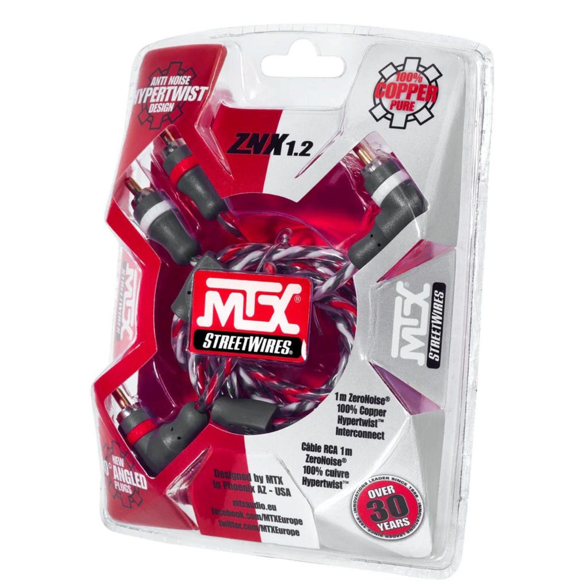 Streetwires Zero Noise RCA - Copper blend - ZNX1.2 Car Audio Auto Part