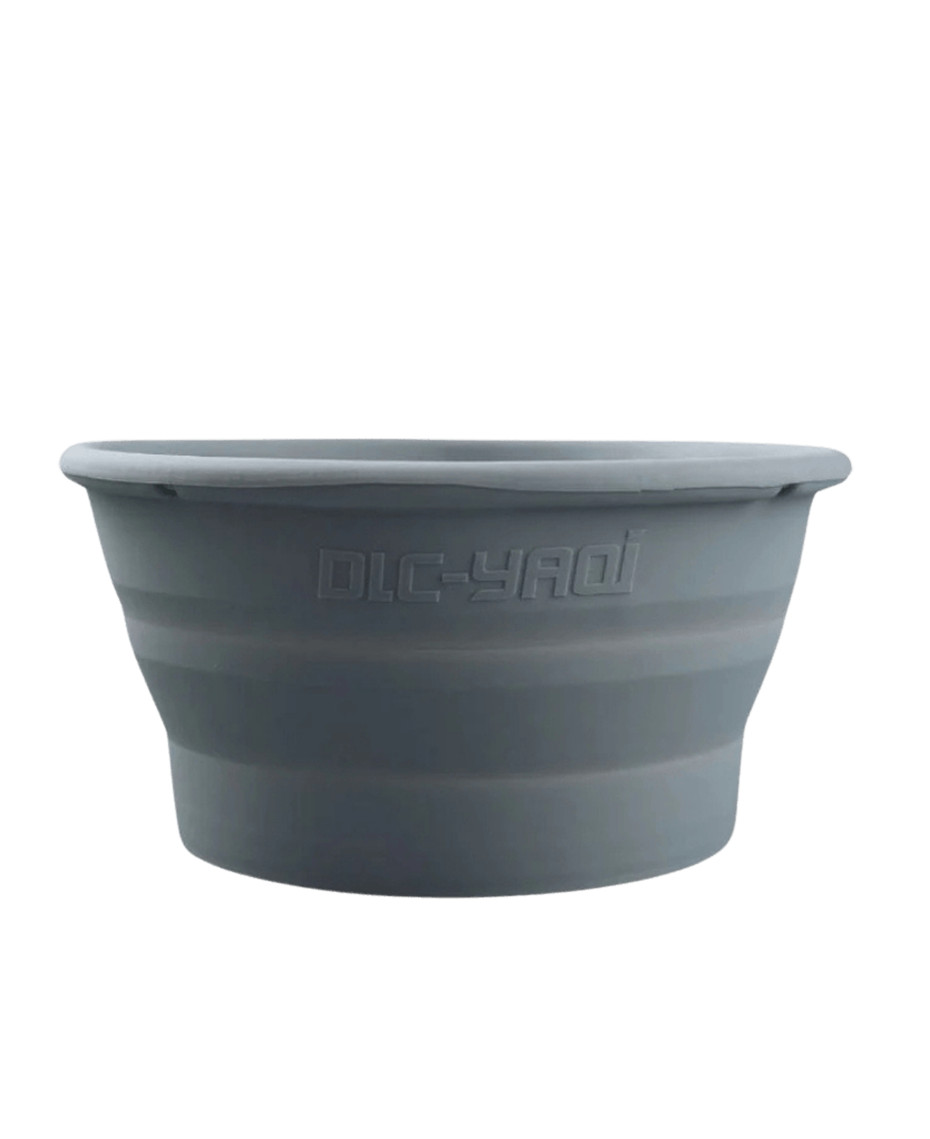 Yaqi CS022 Collapsible Silicone Shaving Bowl-Grey Shaving Brushes & Mugs