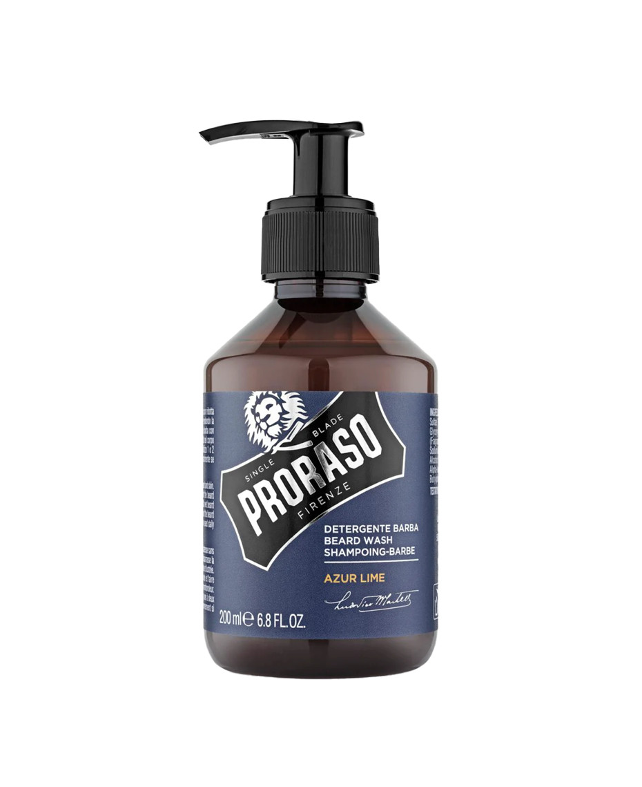 Proraso Beard Wash Azur Lime-200Ml 400751 Shampoos & Conditioners