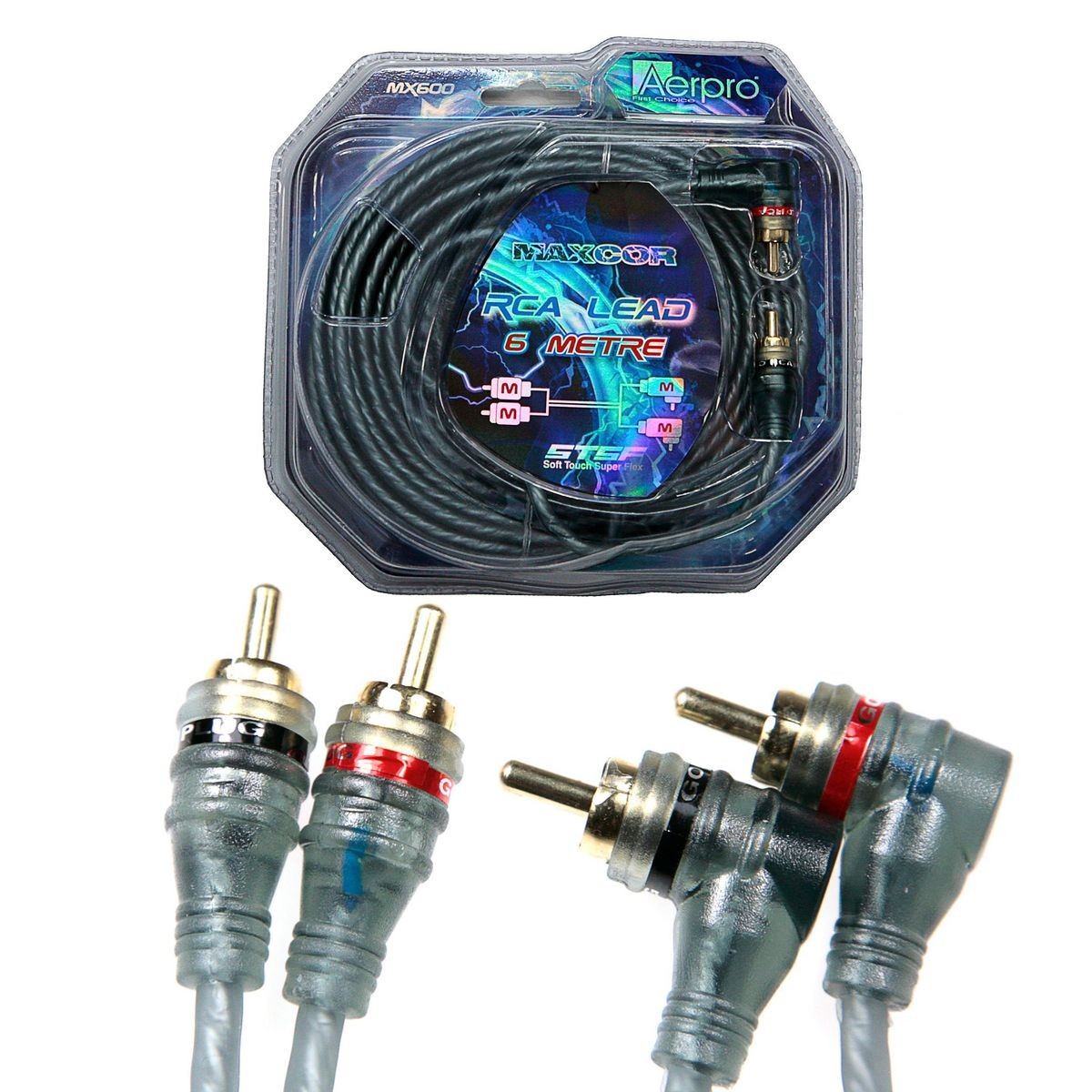Aerpro Maxcor 6.0M RCA Lead - MX600 Car Audio Auto Part