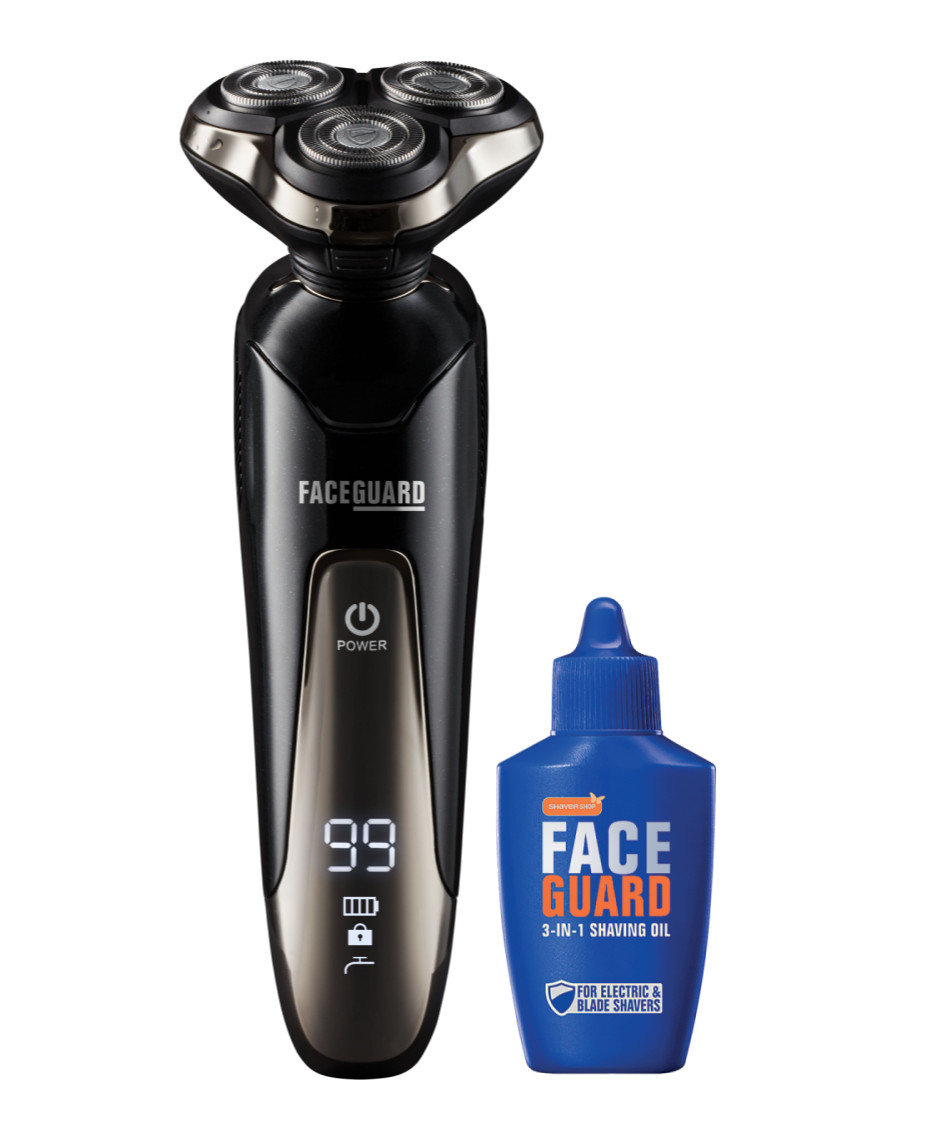 Guard Grooming Elite Pro Electric Rotary Shaver Wet Dry 3 Dual Blades