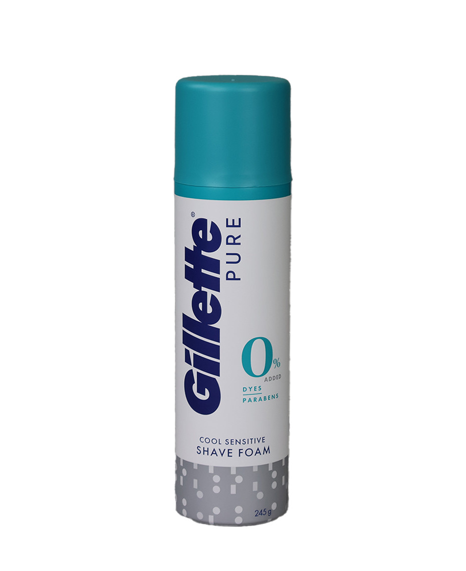 Gillette Pure Soothing Aloe Shave Foam White 245G PUREFOAM Shaving Foam