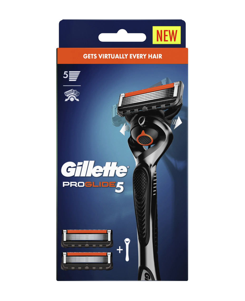 Gillette Fusion Proglide 5 Flexball Face Razor With Blades Refill 2 Pack