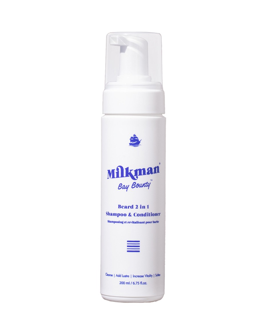 Milkman MILK329 2 In 1 Beard Shampoo & Conditioner Bay Bounty 200Ml 12M
