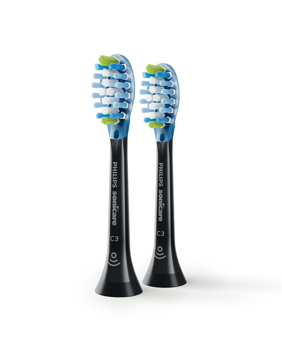 Philips Sonicare C3 Premium Plaque Defence HX9042/96 Black Replacement Heads-2