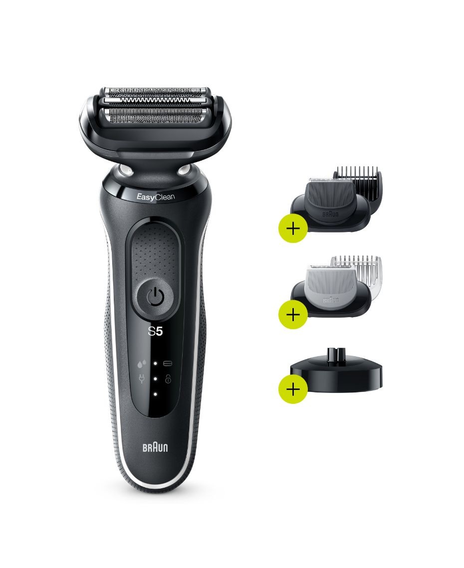 Braun Series 5 S51-W4650cs Foil Electric Shaver Easy Rinse Beard Trimmer