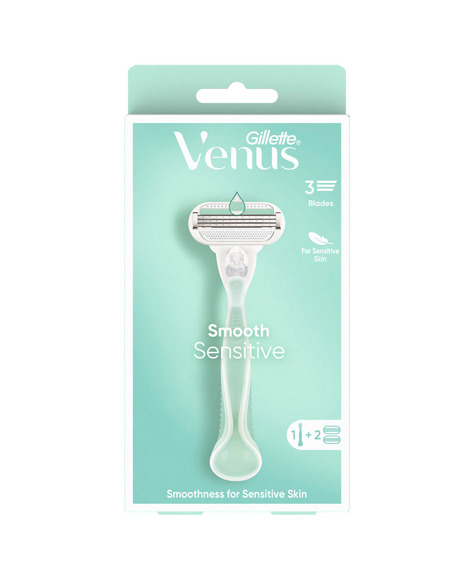 Gillette Venus Smooth Sensitive Razor With 2 Blades Refill SMOOTHSENS1UP
