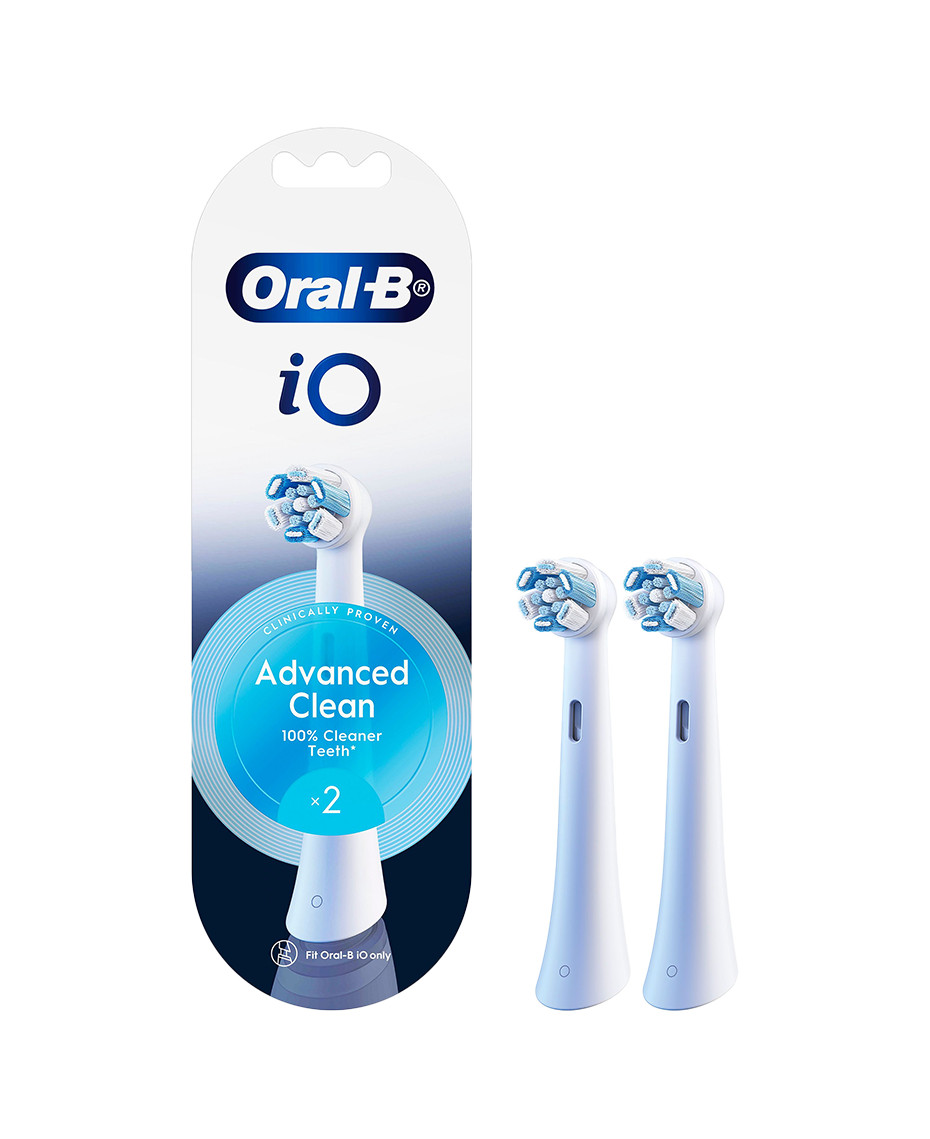 Oral-B iOAC-2W Advanced Clean Toothbrush Replacement Heads 2 White