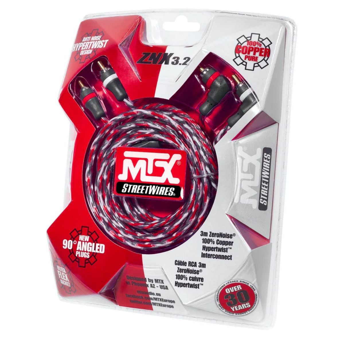Streetwires Zero Noise RCA - Copper blend - ZNX3.2 Car Audio Auto Part