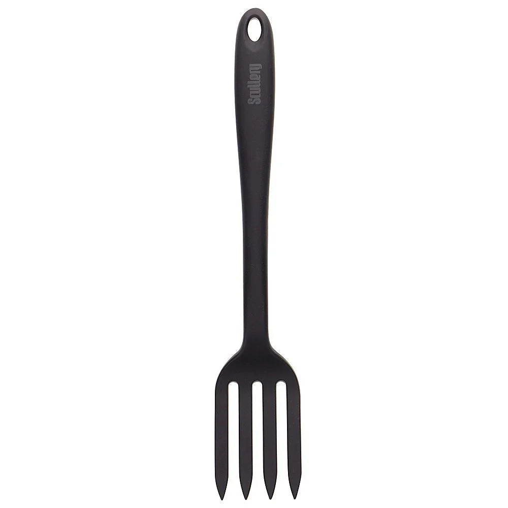 Scullery Kolori Silicone Fork Spatula 27.5cm Black Easy Clean Dishwasher Safe