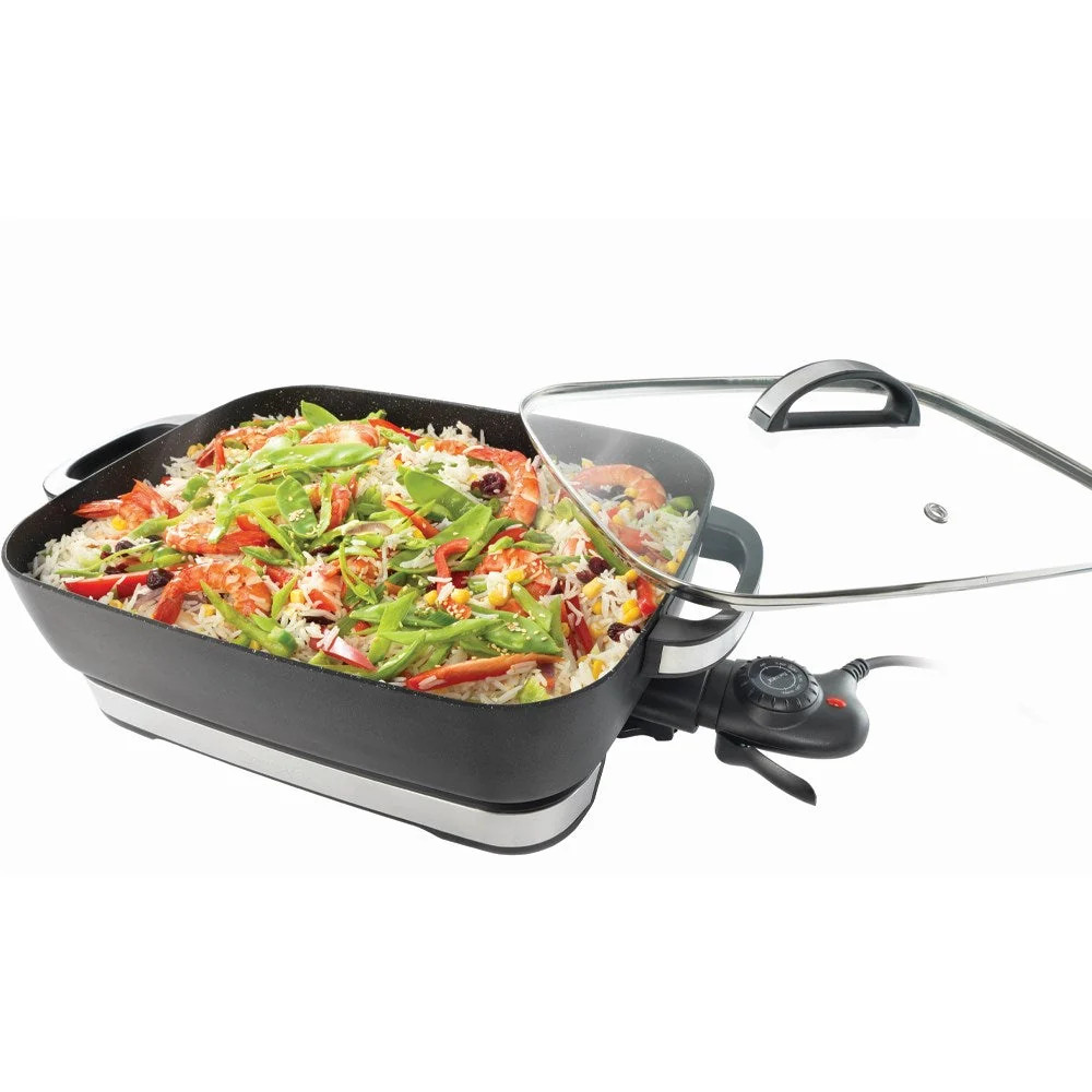 Baccarat Stone Ultimate Banquet Frypan 30X38cm Non-Stick Aluminium Black