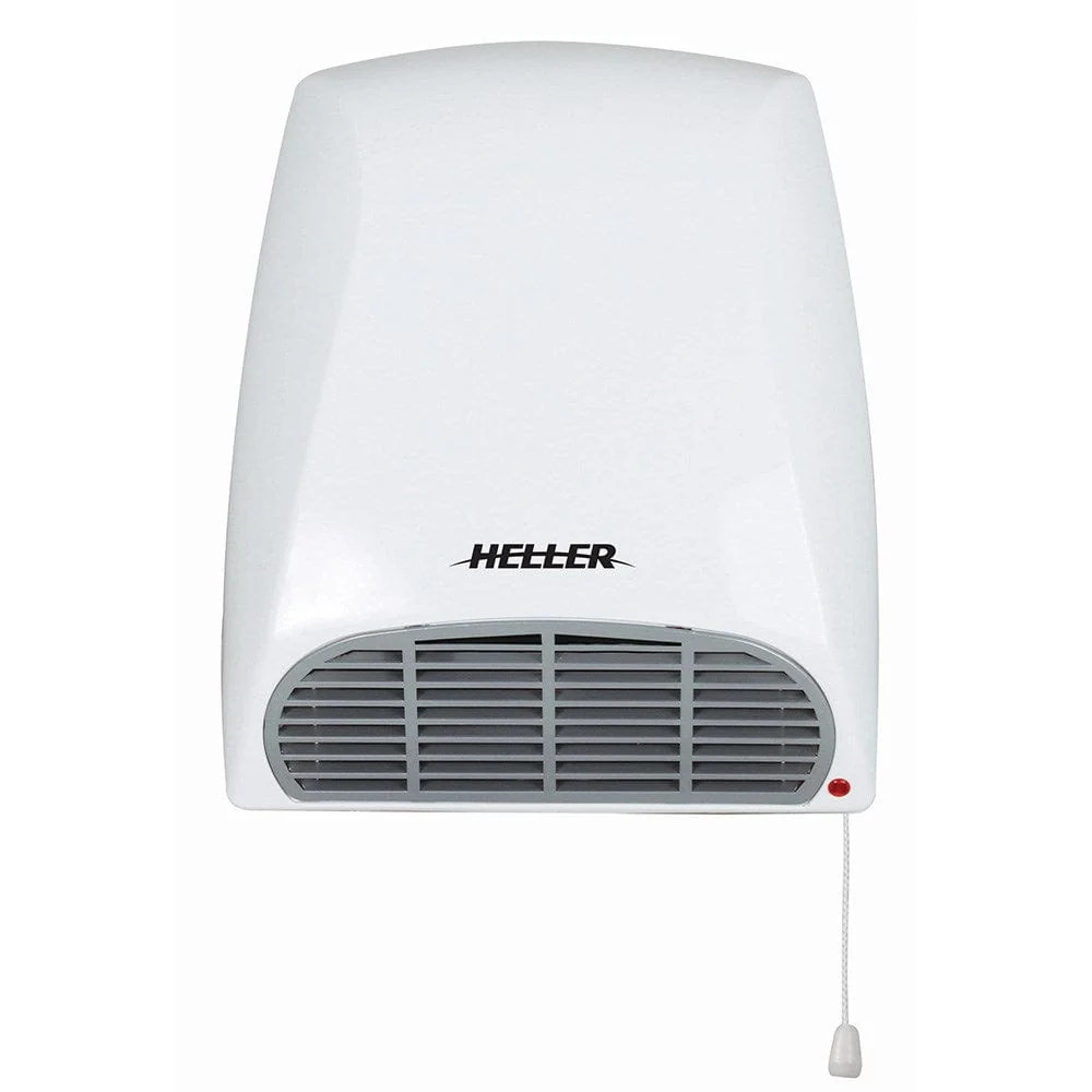 Heller HBH2000 2000W White Bathroom Fan Heater Wall-Mounted 240V