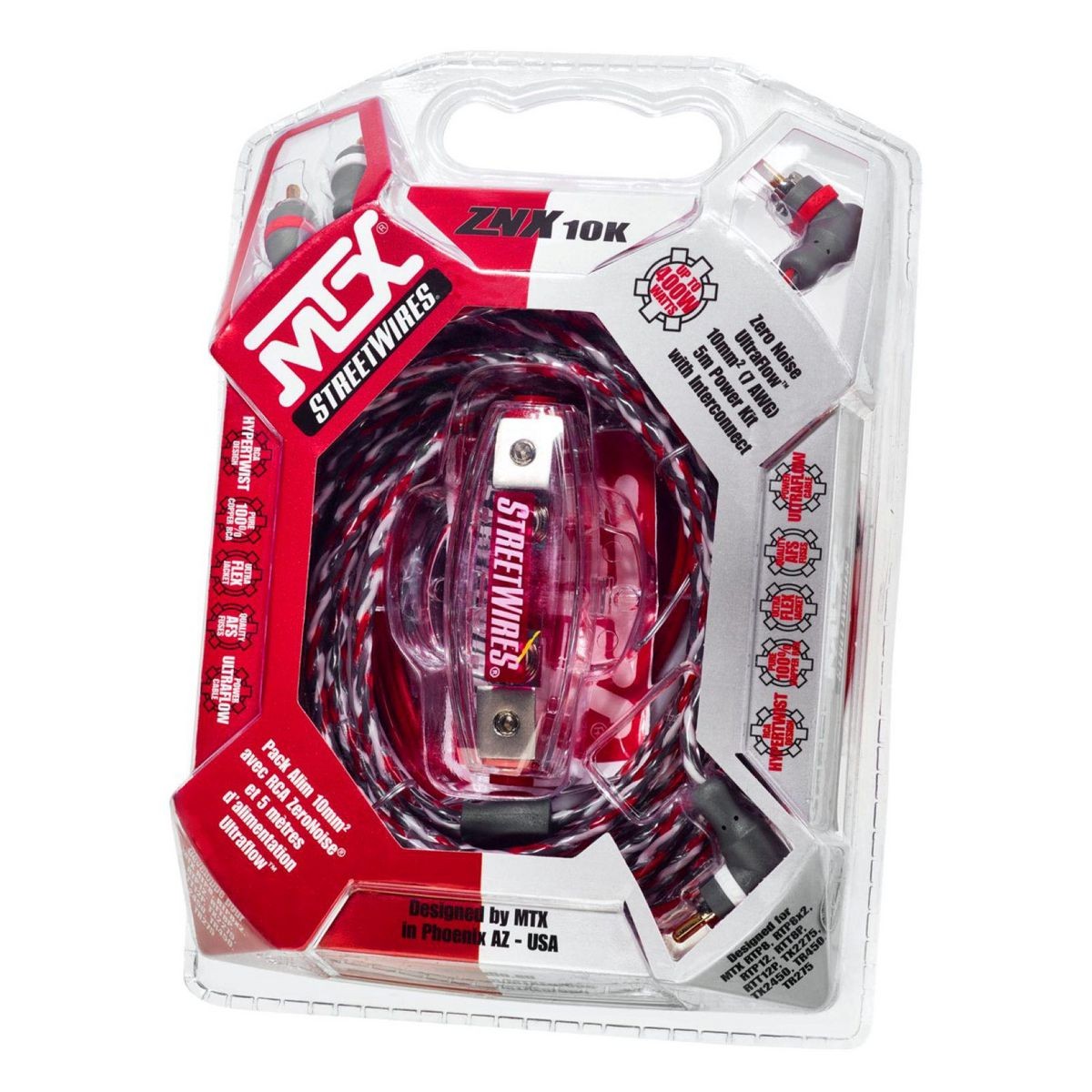 Streetwires Zero Noise 7AWG Power Kit - Copper blend - ZNX10K Auto Part