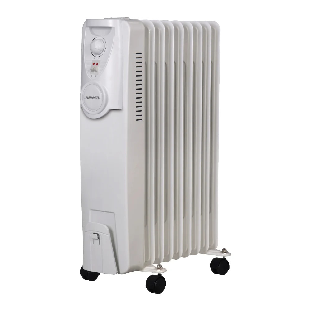 Heller HOCH9 9 Fin Oil-Filled Radiator Heater White 240V 3 Heat Settings