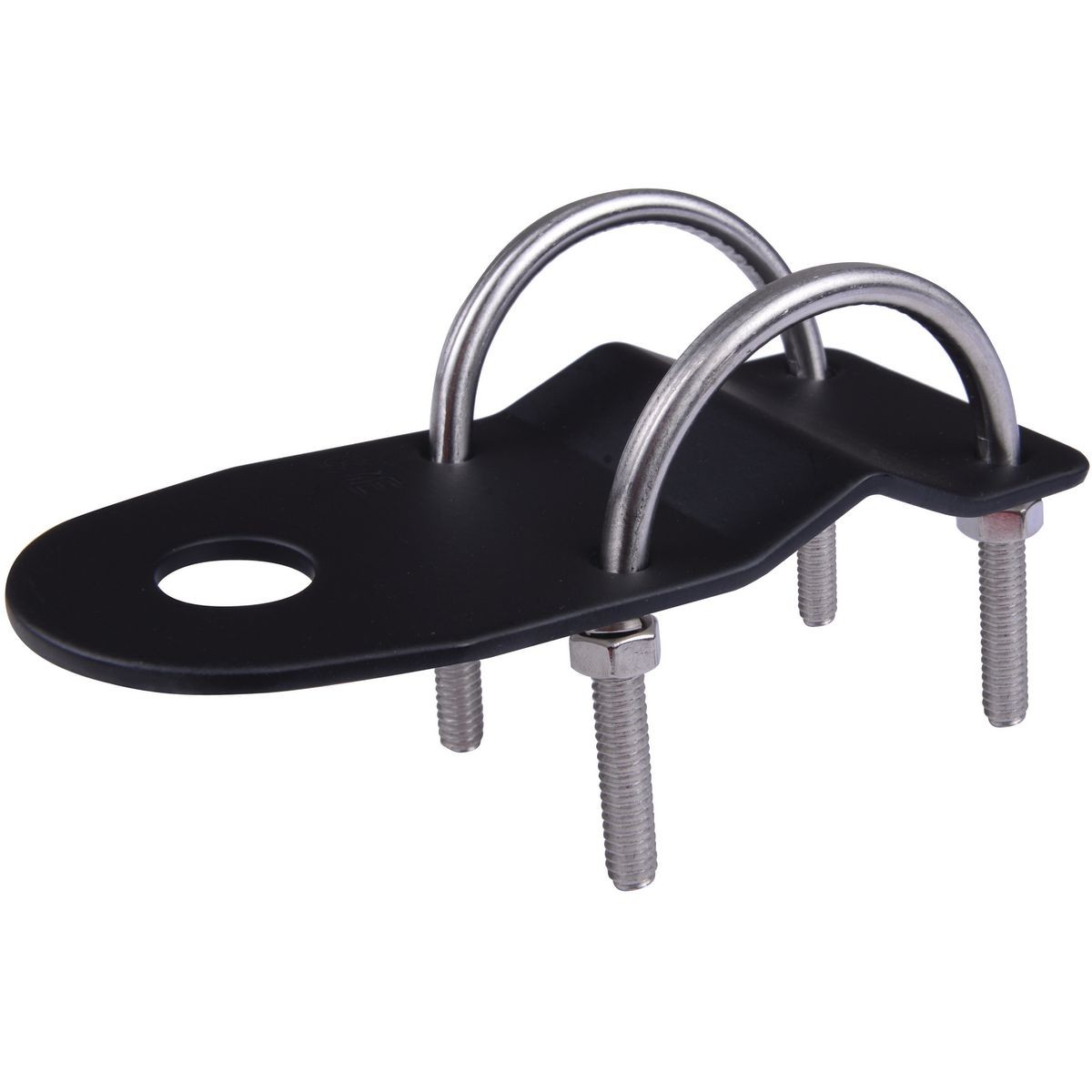 GME Antenna Mounting 'U' Bull Bar Bracket Black - MB408B UHF Radio 4WD Auto Part