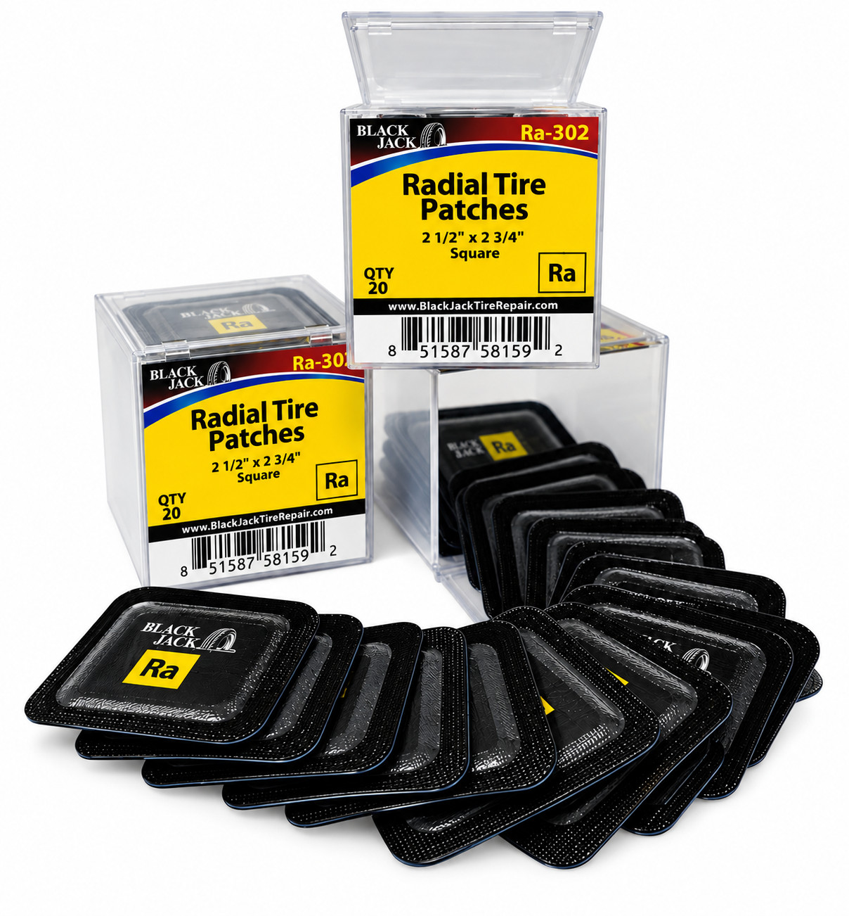 BlackJack RA-302 20 Premium Radial Tyre Repair Patch 54mm Square-Made In USA