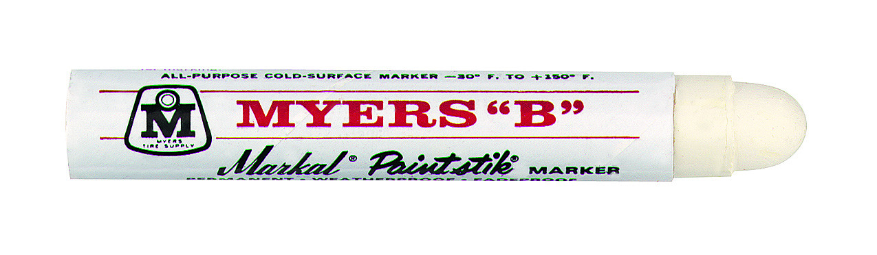 Myers White Tyre Marking Crayon-Packet of 12 45121