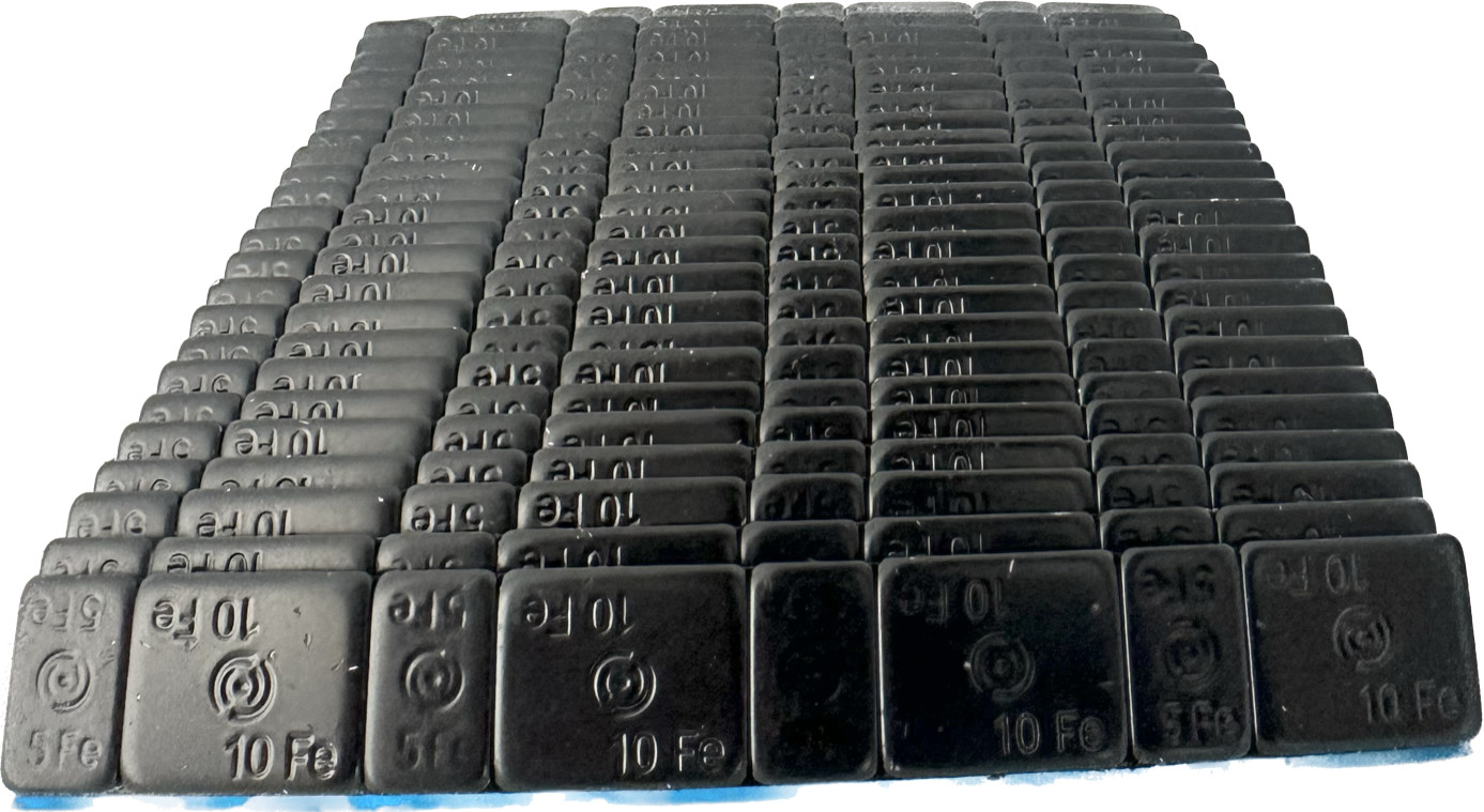 Tool Tyre Accessories Stick On Wheel Balance Weights Black 5/10 Gram 25 Strips
