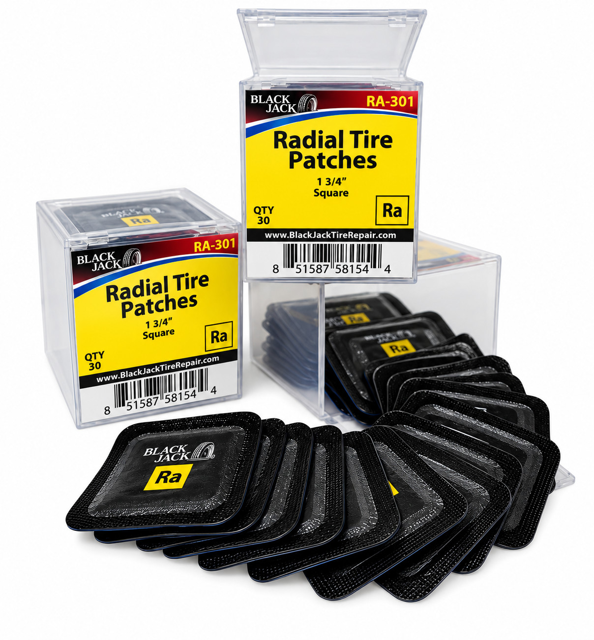 BlackJack RA-301 20 Premium Radial Tyre Repair Patch 45mm Square-Made In USA