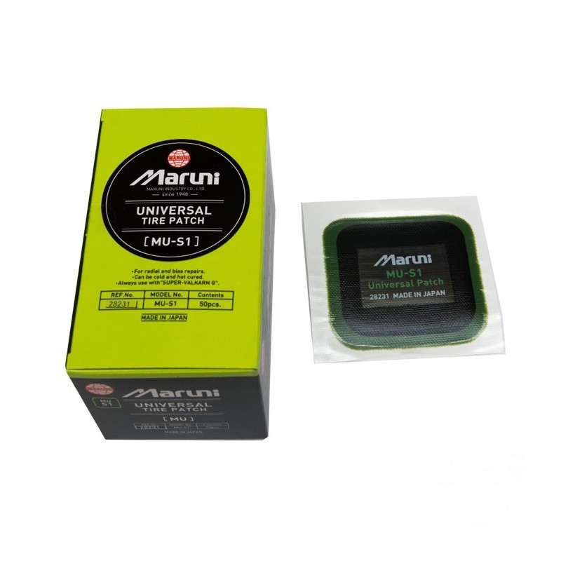 50 Pcs Maruni Universal Tyre/Tire Repair Patch 60mm Square MU-S1 Japan