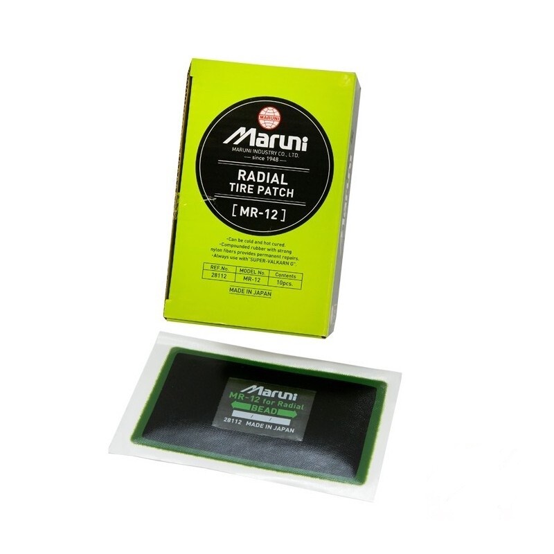 10 MARUNI MR-12 Radial Tyre/Tire Repair Patch 70x120mm Wheel Accessories