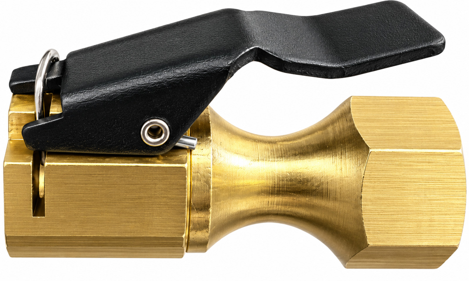 Tool & Tyre Accessories 54861 Heavy Duty Air Chuck Open Clip Straight 1/4 Brass