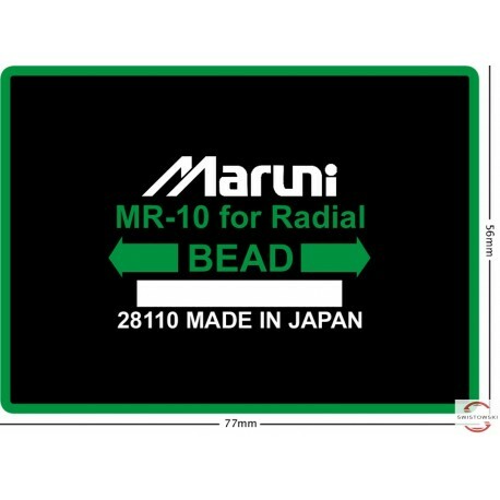 MARUNI MR-10 56x77mm Radial Tyre/Tire Repair Patch 1 Other Tyre Accessories
