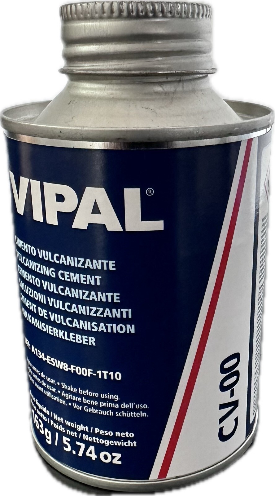 Vipal CV-00 Vulcanizing Cement Glue 163g-For use with tyre repair patches