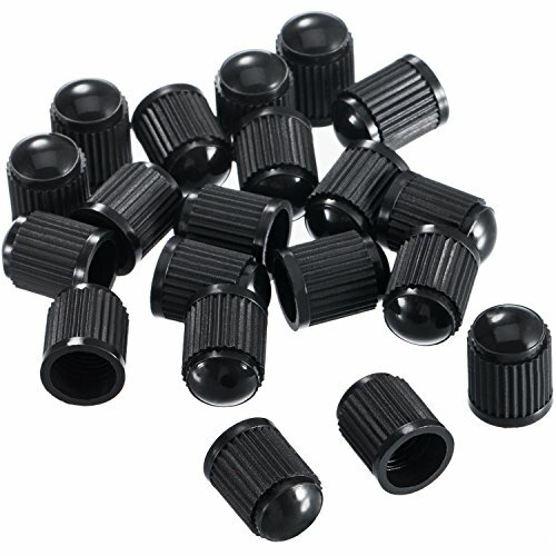 Tool & Tyre Accessories 21539 Black Plastic Tyre Valve Caps x100 Piece