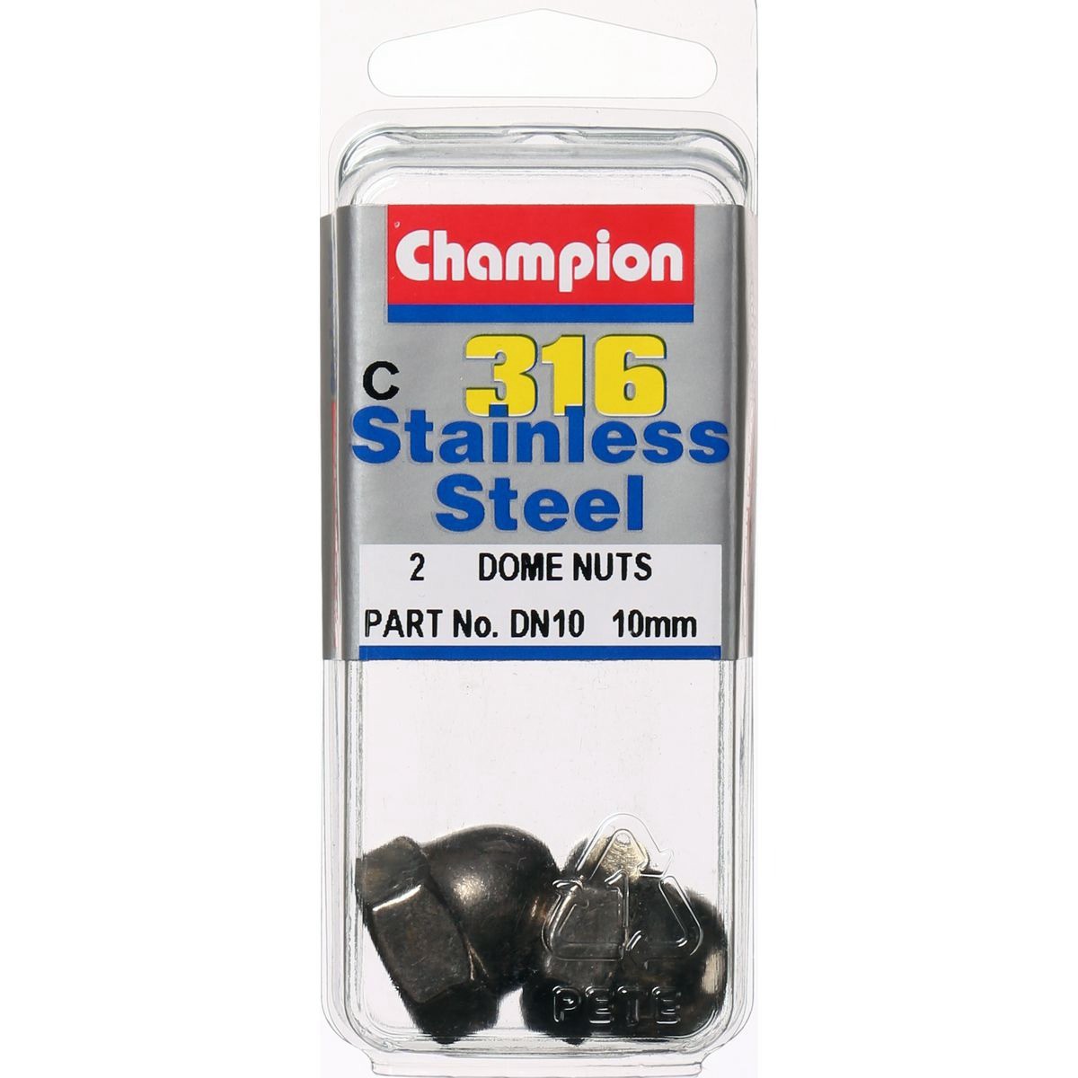 Champion Hex Dome Nut Stainless Steel M10x1.50mm 316/A4 - DN10 Hardware