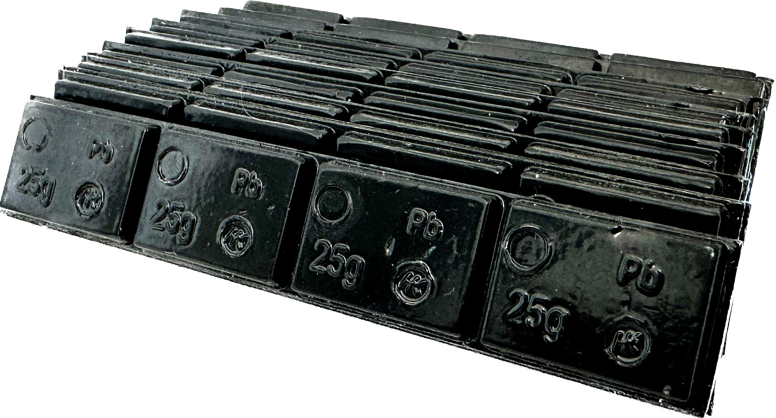 Tool & Tyre Accessories 225LLB10 25g Stick On Wheel Balance Weights Black Steel
