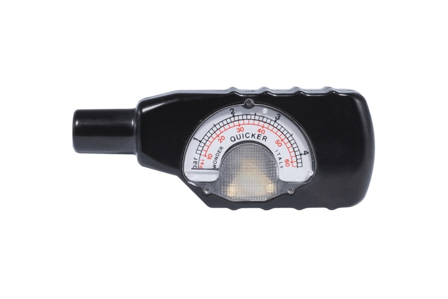 Wonder 341976 Dial Type Car/Motorcycle Tyre Pressure Gauge Case Made In Italy