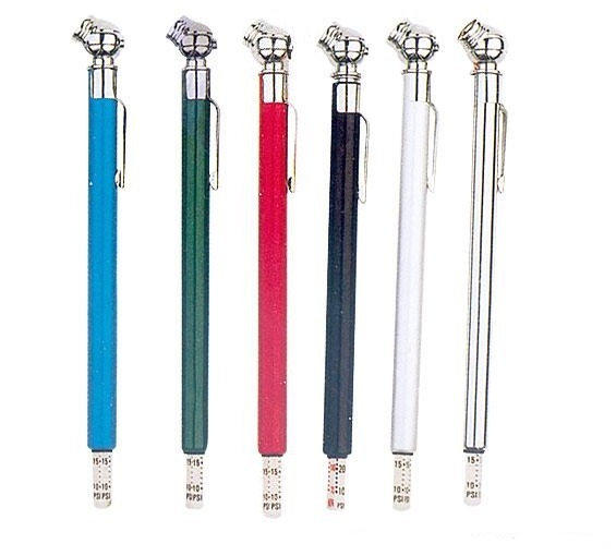 1x Coloured Tyre Pressure Pencil Gauge 54832/1 Tool & Tyre Accessories