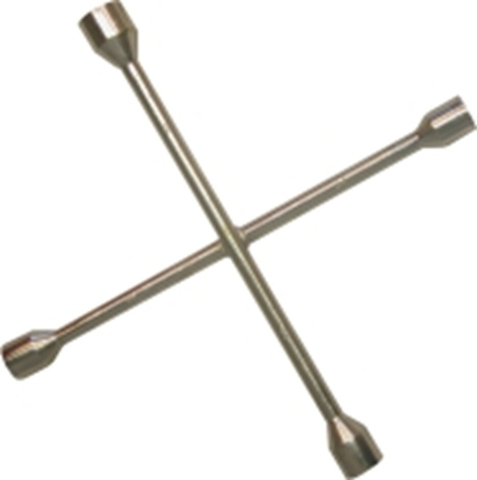 4 Way Wheel Brace Spanner Car Tyre Cross Wrench 17 19 21 22mm 51cm Long 19542