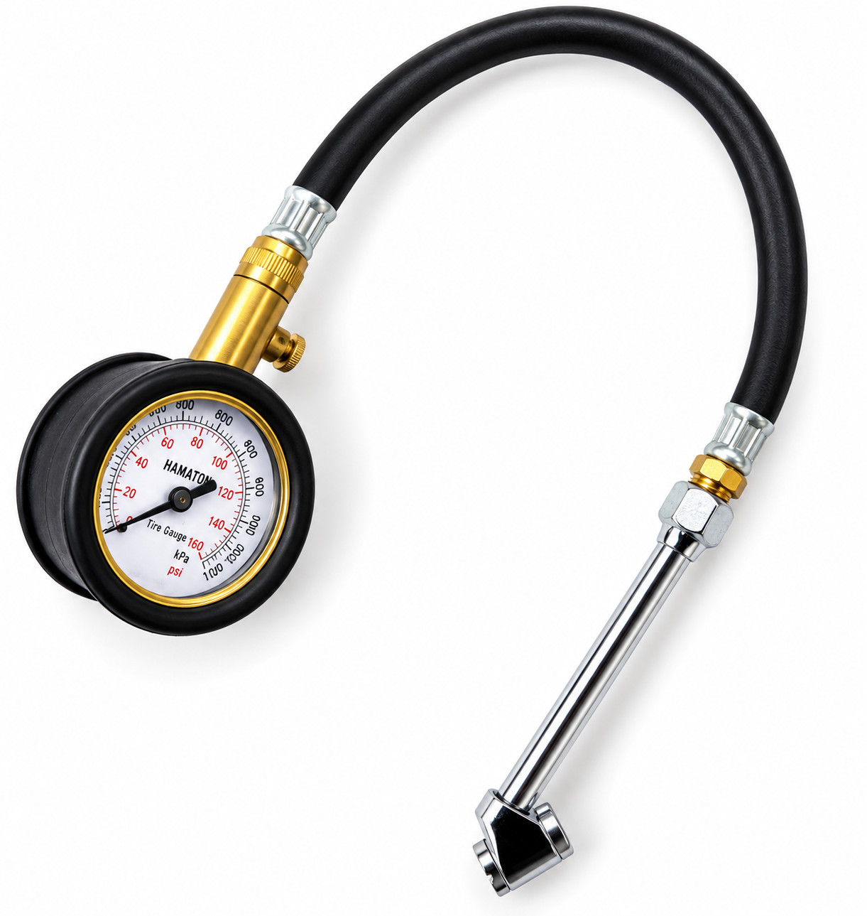 Tool & Accessories HT-1055 Car/Truck Tyre Pressure Gauge 160psi Dial Head Chuck