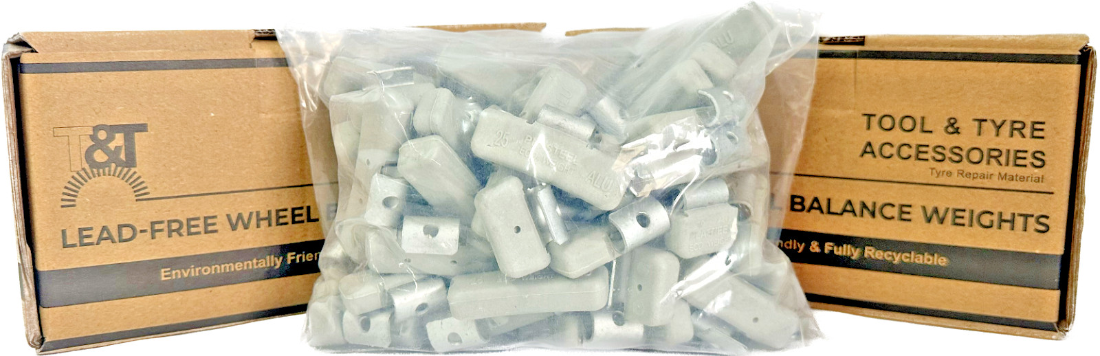 Eco Wheel Weight Steel Mix Bag of 60 Pieces Lead Free PS-S-MIX