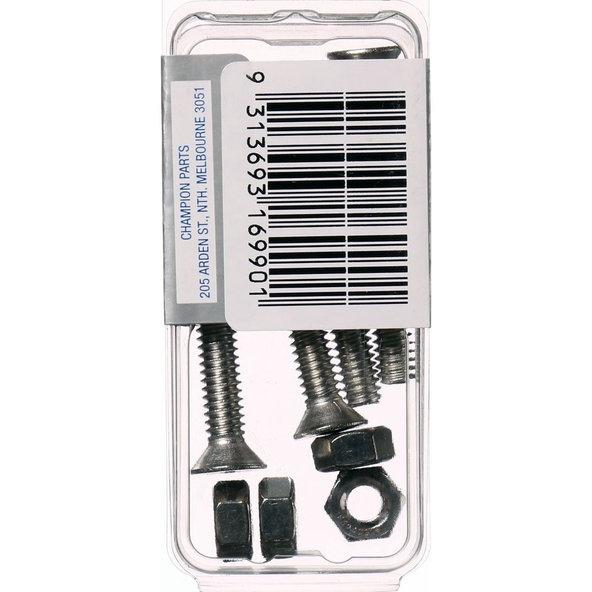 Champion 316/A4 Stainless Steel Countersunk Phillips Machine Screws & Nuts – 1/4