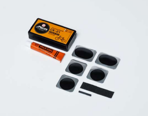 Maruni 9 Piece Bicycle Bike Tube Tyre/Tire Puncture Repair Patch Kit with Tools