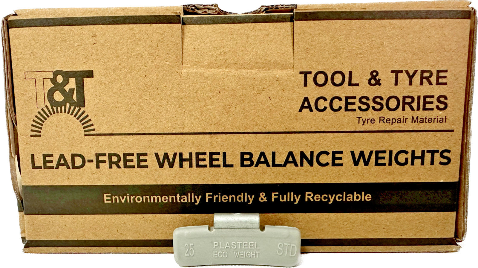 TOOL&TYRE ACCESSORIES PS-S-25 Eco Steel Wheel Balancing Weights 25g Box 100