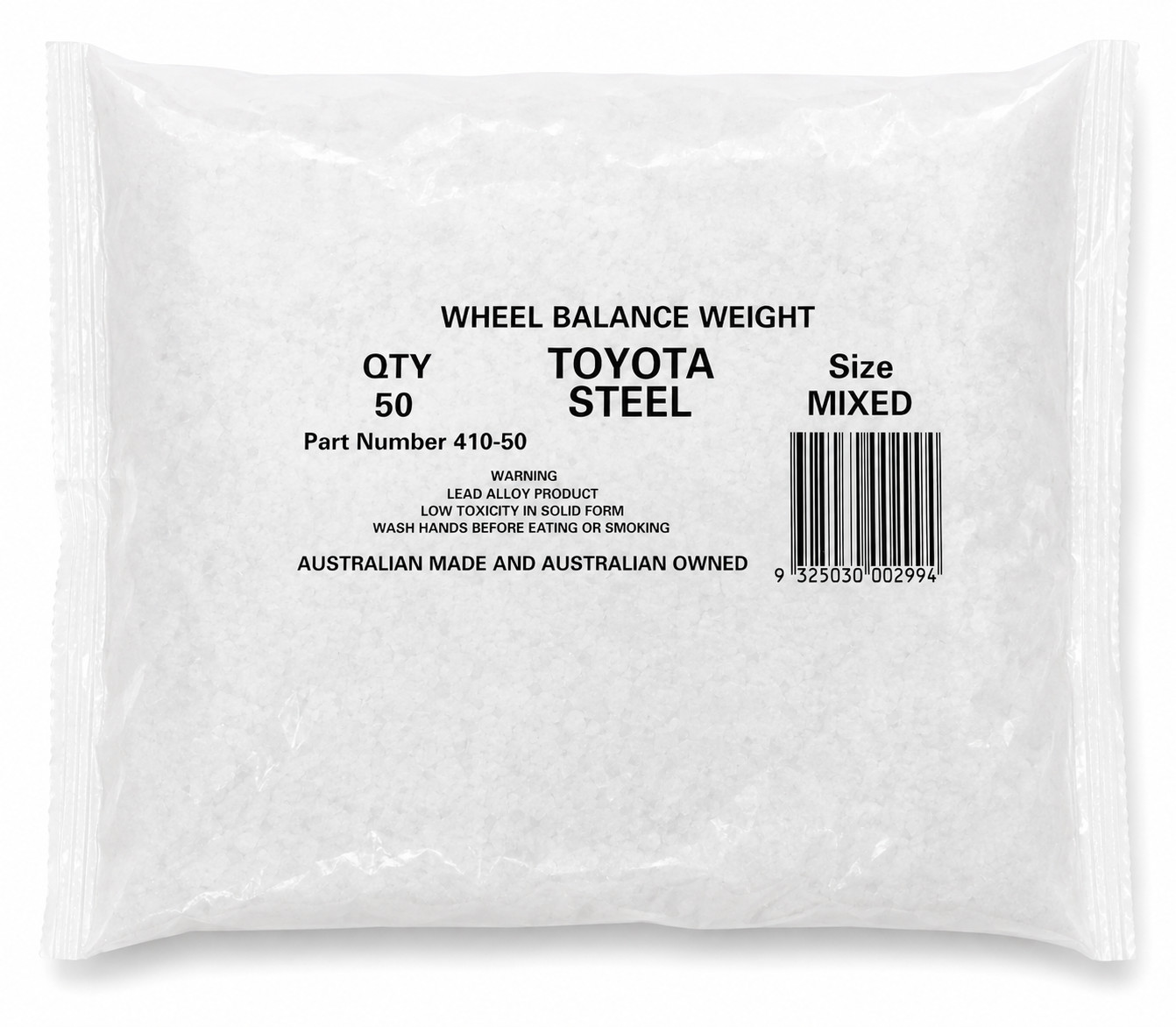 VWW Toyota 4WD Clip On Wheel Balance Weights Mixed 50 Pce Lead Australian Made