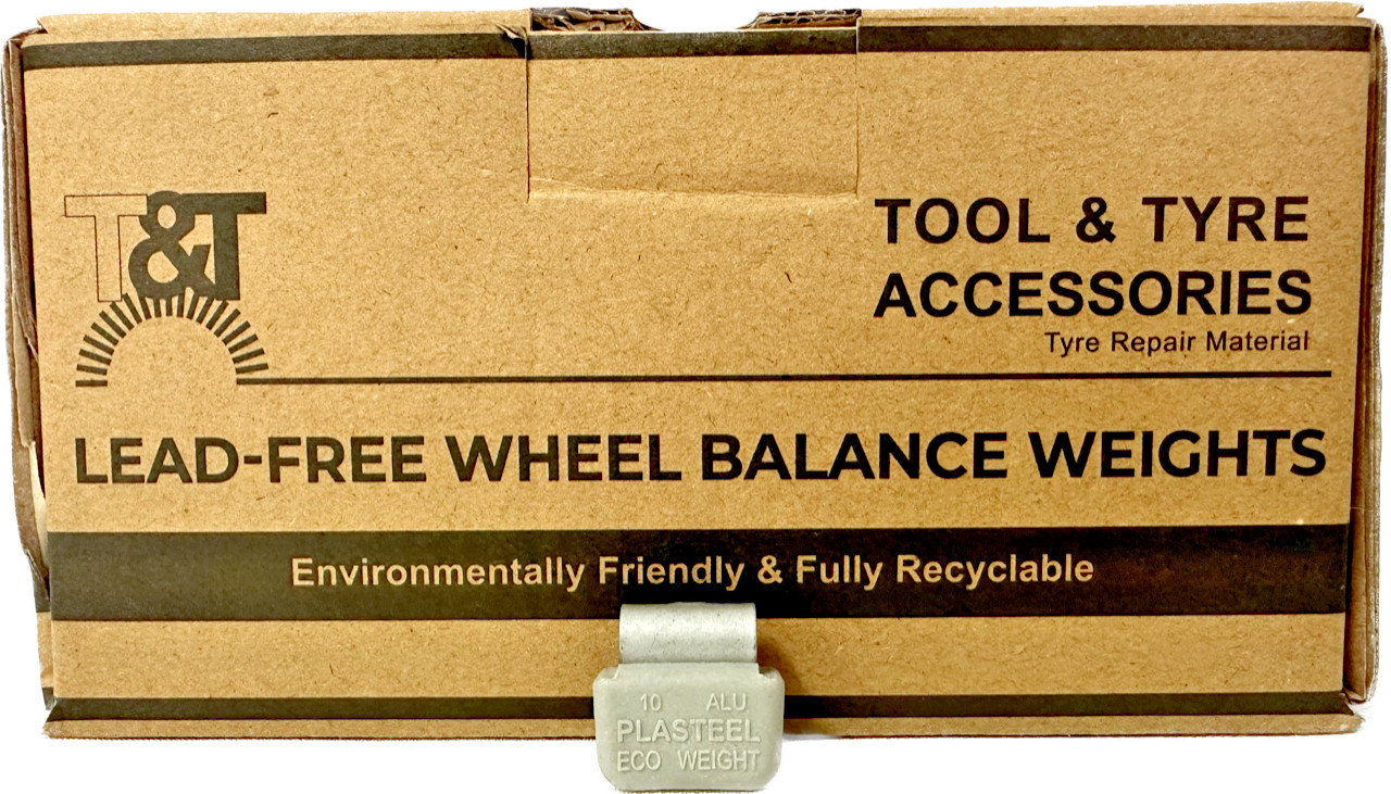 TOOL&TYRE ACCESSORIES PS-A-10 Alloy Wheel Balancing Weights 10g 100 Pieces-Lead
