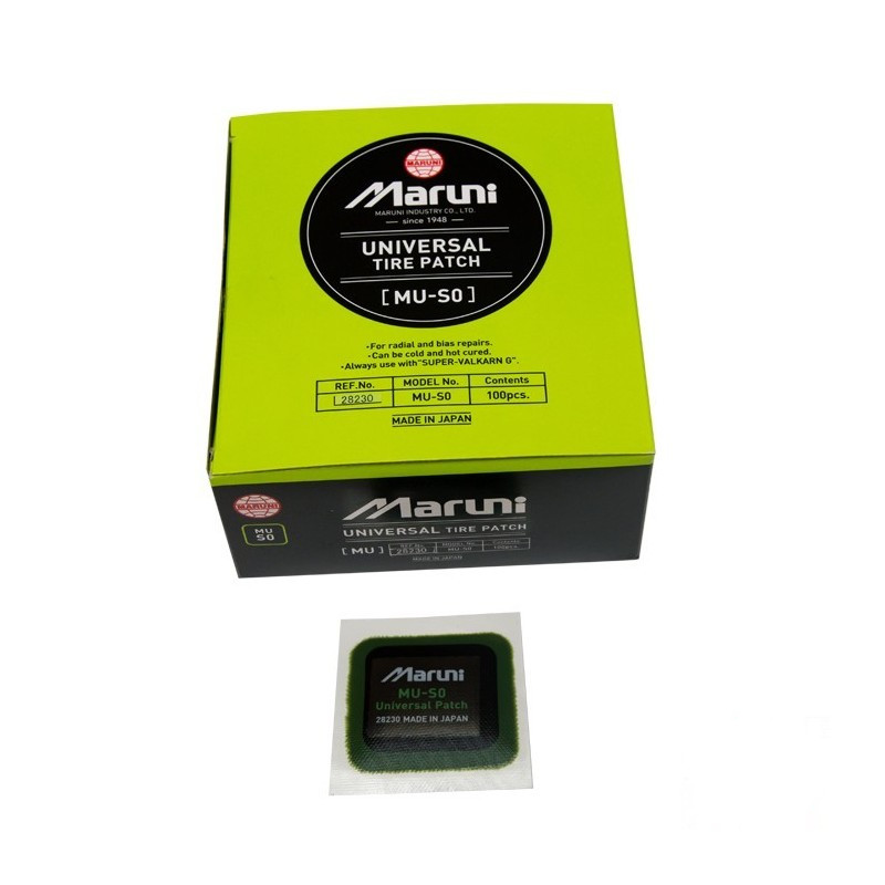100 Pcs Maruni Universal Tyre/Tire Repair Patch 45mm Square MU-S0 Japan