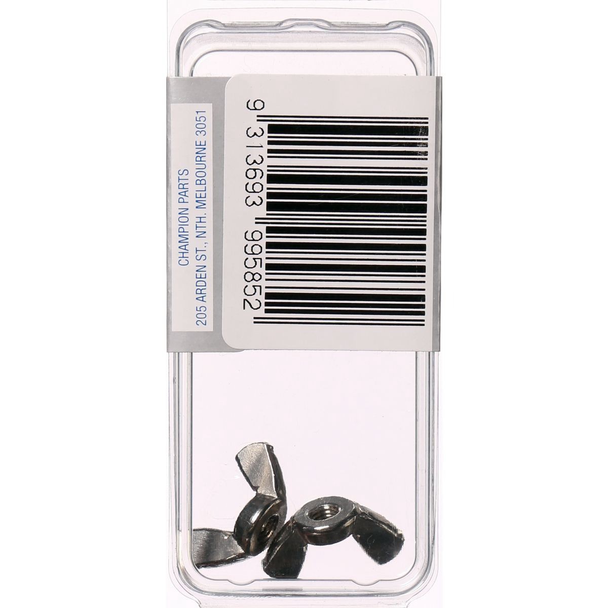 Champion Wing Nut Stainless Steel M4x0.7 316/A4 - MWN4 Hardware