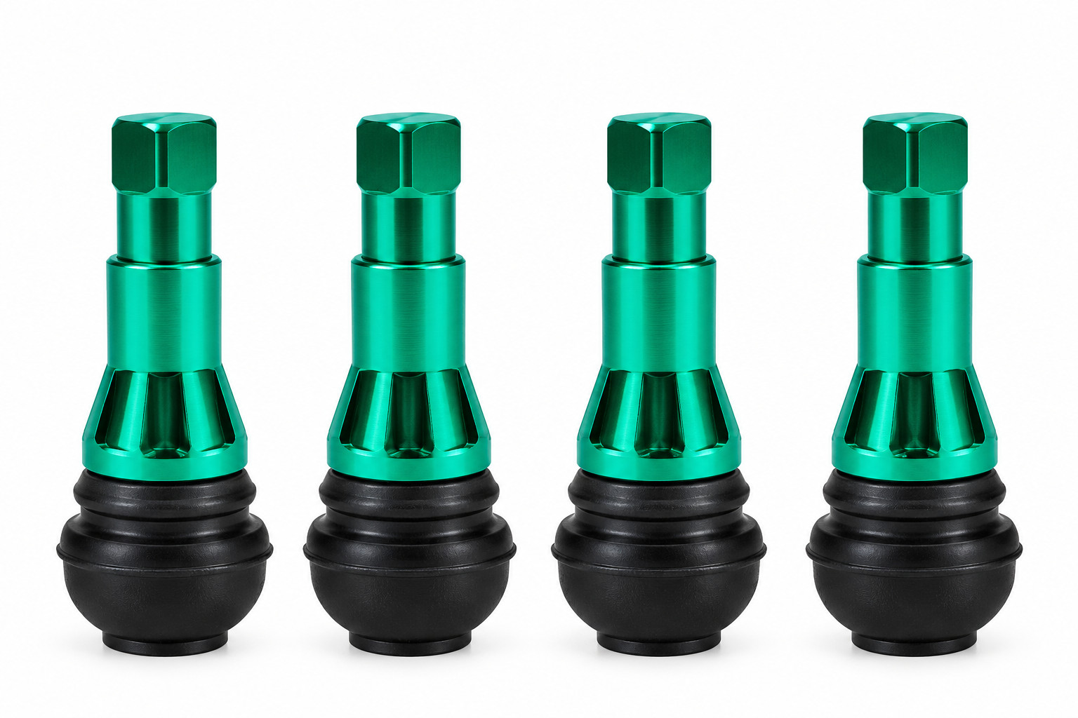 4 Tubeless Tyre Valves TR413G Tool & Tyre Accessories Green Sleeve Cap