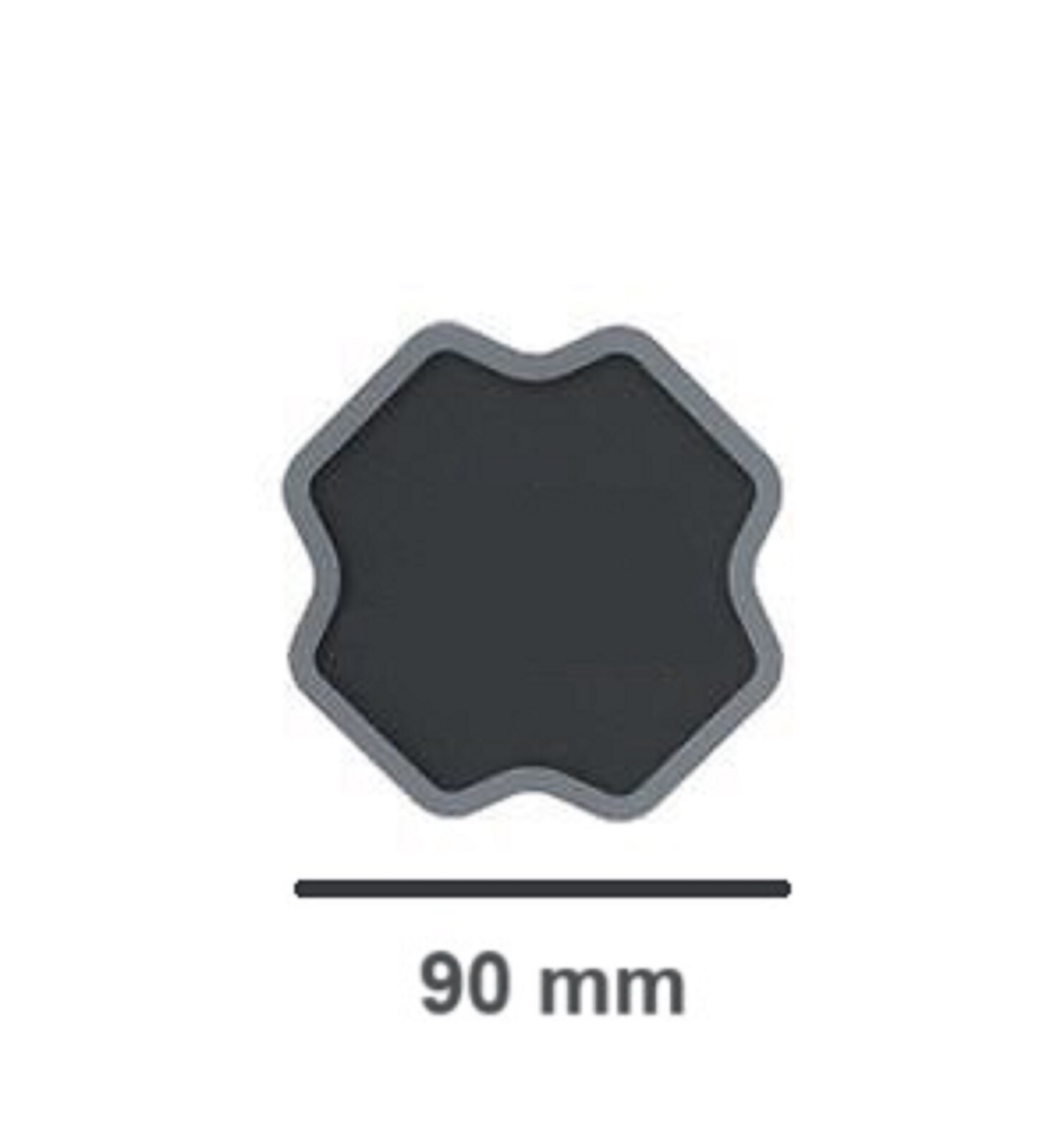 4 Bias Ply Reinforced Tyre Repair Patch 90mm 2 Ply BP-580