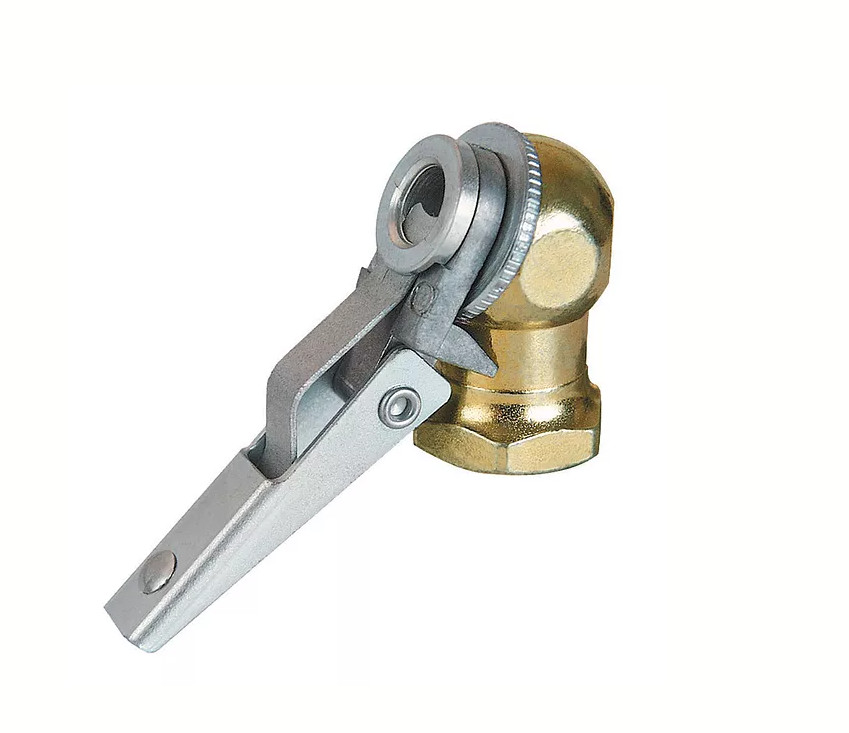 4 Ball Foot Single Clip Lock On Tyre/Tire Air Chuck 1/4 Female Thread 54-327