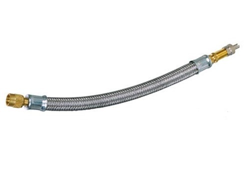 4 Flexible Rubber Tyre Valve Extension 250mm Metal Braid 334040B Accessories