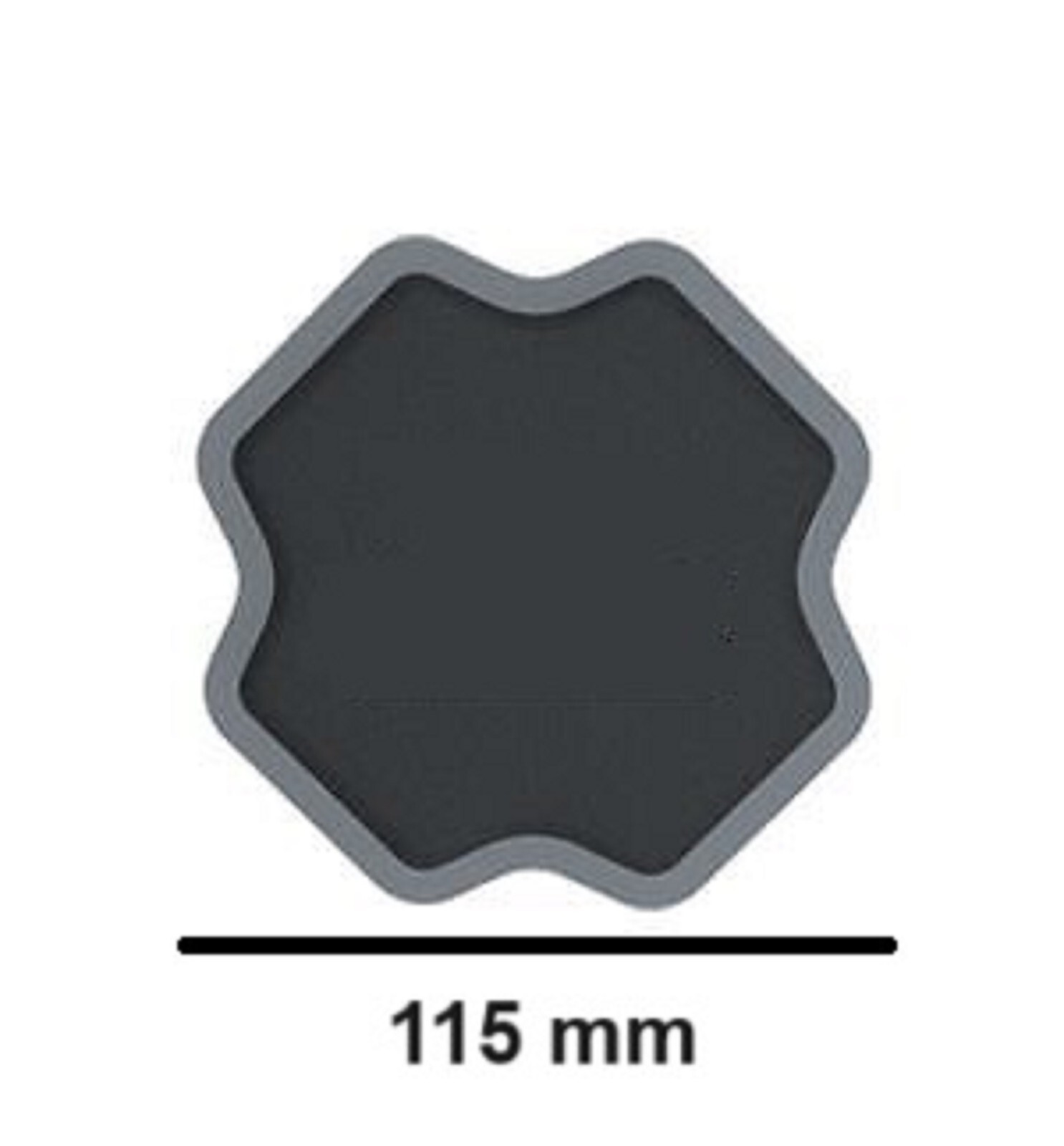 4 Bias Ply Reinforced Tyre Repair Patch 115mm 2 Ply BP-582