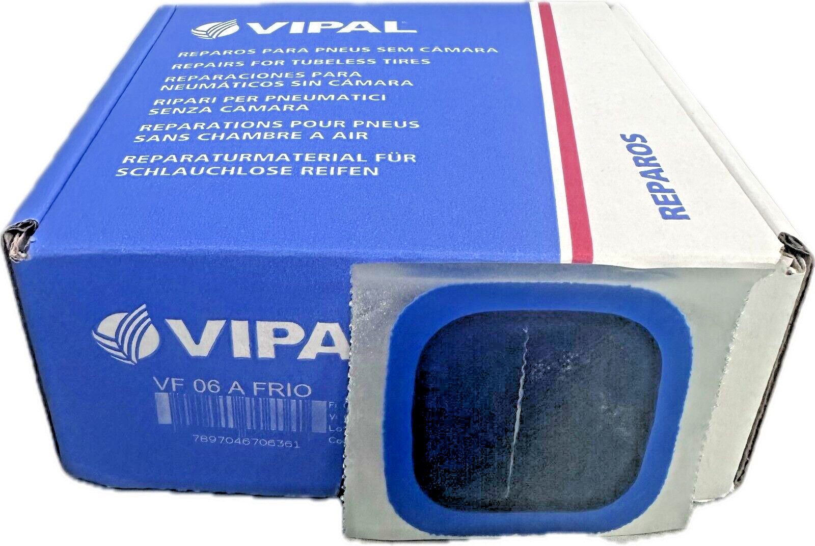 VIPAL VF-06 Universal Tyre Patch 50mm Square Box of 80